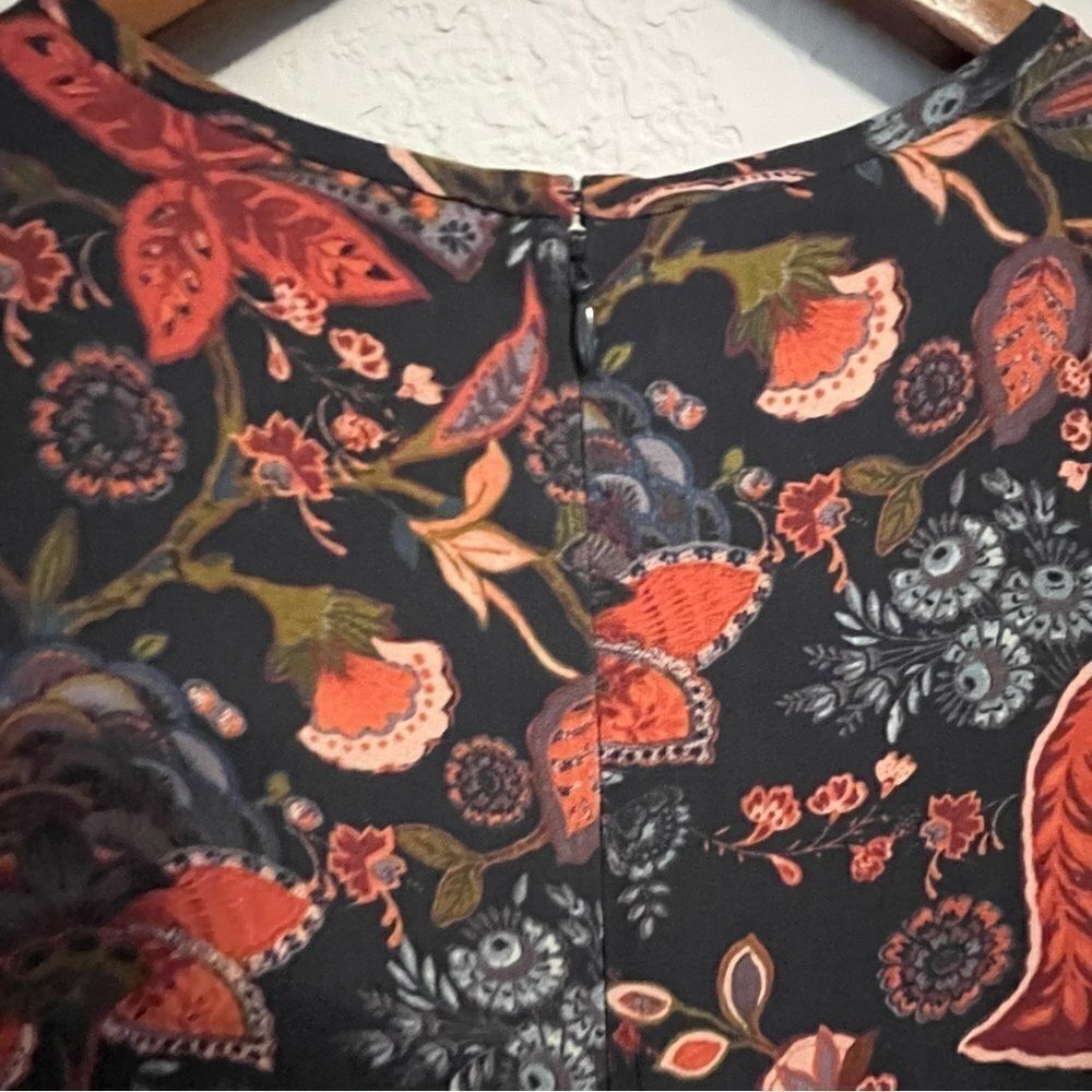 Loft Floral Paisley Printed Long Sleeve Dress - Picture 8 of 12